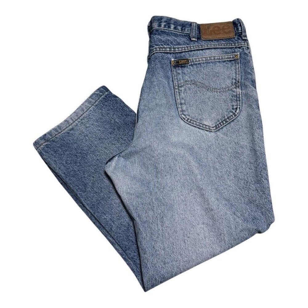 Vintage Lee Made in USA Light Wash Straight Leg Jeans Men's 38x26